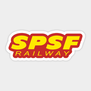 SPSF Railway Yellow Logo Sticker